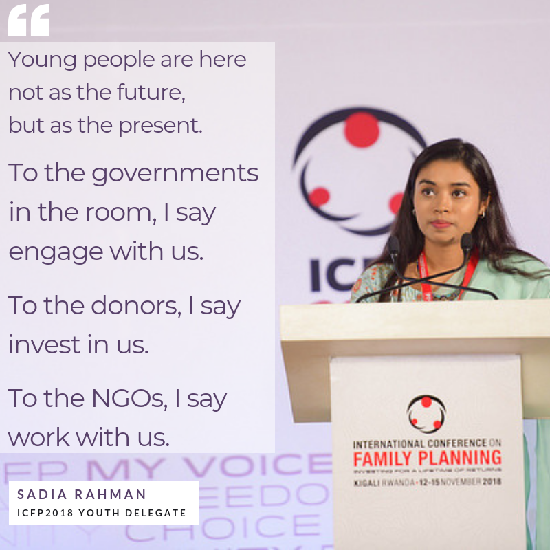 the_ICFP's tweet photo. Today's #ICFPRewind series features #ICFPyouth @IYAFP delegate Ms. Sadia Rahman!
Check out the hub to watch full length videos of Sadia's speech & your other favorite ICFP moments.
Remember to follow along each week as we share some of the most memorable moments of #ICFP2018. https://t.co/xEMyx6qdRO