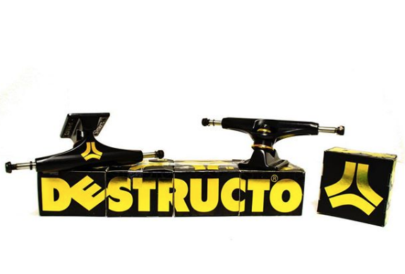 WarehouseSkate's tweet photo. We're loving the look of these new #destructotrucks D1 black and gold sets - now in stock! https://t.co/SLTcxW9REk https://t.co/iExApSEghA