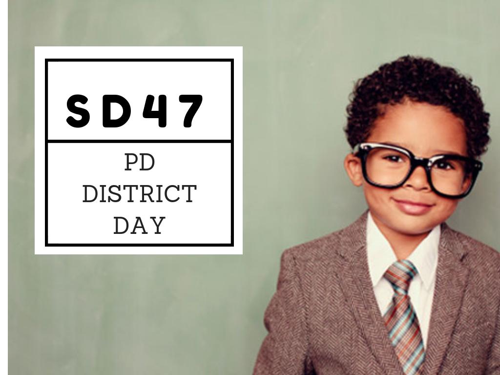 pdtalk47's tweet photo. Really looking forward to our District PD Day today (February 15, 2019) and all of the workshops, mini-sessions, and conversations we’ll have access to on this day. Enjoy your day of learning! #ThisIsMyPD #sd47pd #sd47learns https://t.co/Eo3UE2MpRQ