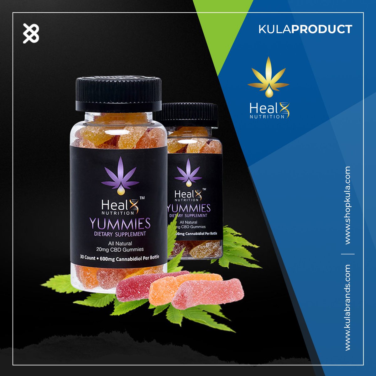 kulaDoug's tweet image. #Organic CBD #Gummy Worms

Taking a daily #vitamin lowers overall aches and #pains, enhances focus, and promotes a sense of calm. #Yummies may be used to help with sleep. For moderate to strong conditions, try other #HealX products for higher level CBD.

shopkula.com/product/healx-…