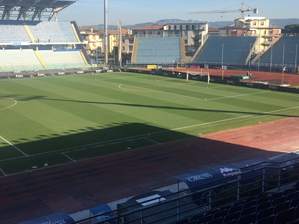 Selv om Serie A er på et fodboldmæssigt højt niveau, er det ikke alle stadion faciliteter som er fulgt med. Træning i Empoli på stadion med Jacob Rasmussen om lidt.