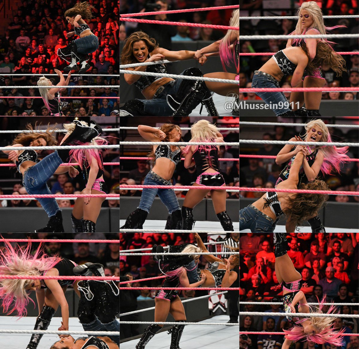 Mhussein9911's tweet photo. I have been Thinking Since they are not Part of the Women's Chamber Match as a Team Can we at Least have @AlexaBliss_WWE &amp; @MickieJames have a Match against each Other so we Can Witness another Classic between #TeamInYourDreamz Like their #TLC 2017 Match ? @WWE https://t.co/g0b9DMQ7IX