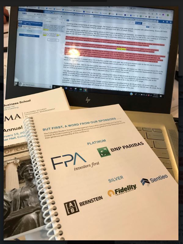 Sentieo's tweet photo. Come say hello to us at #CSIMA #CSIMA2019  over at @Columbia_Biz! We are here demoing all day. #equityanalysis https://t.co/2ZjALn5b6w