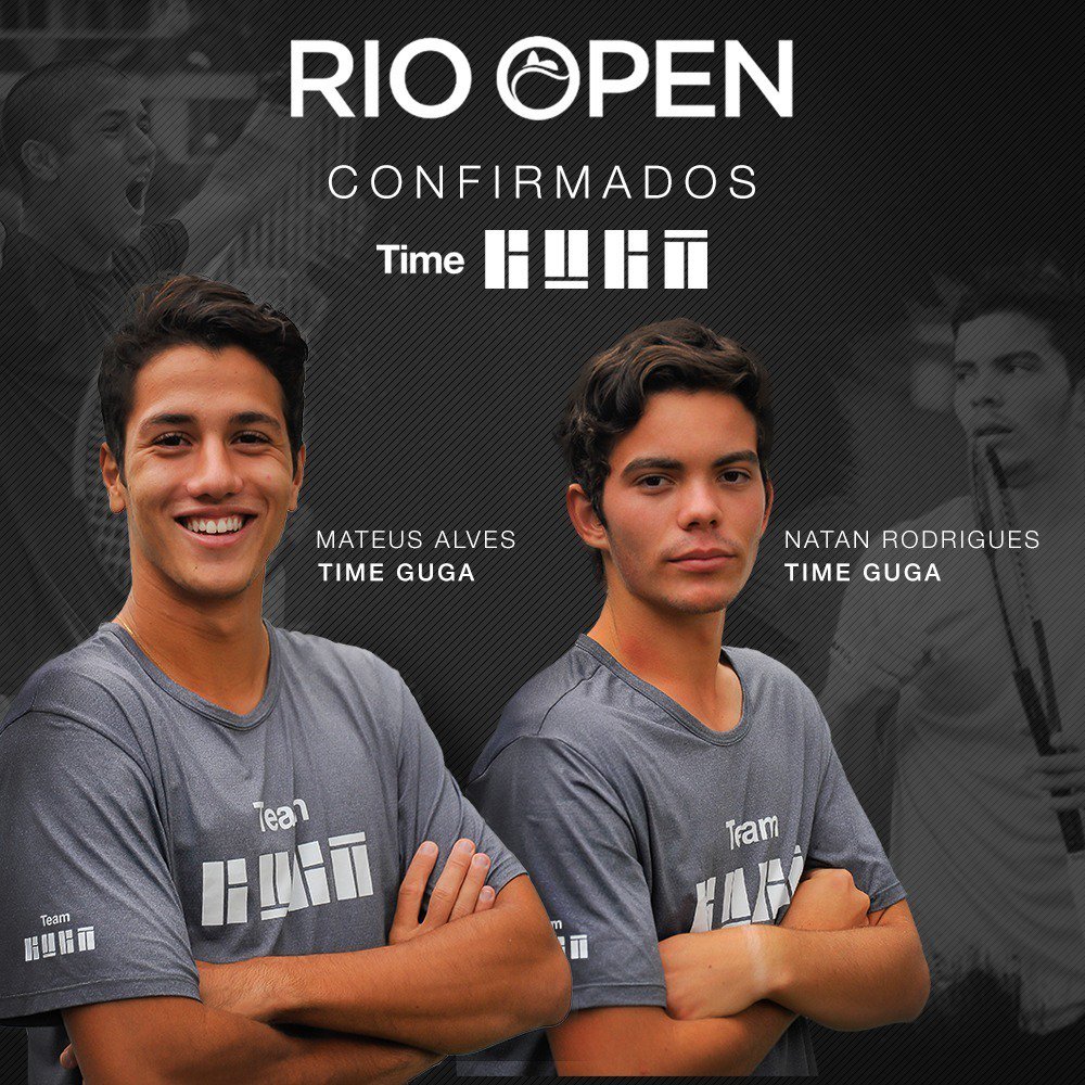 gugakuerten's tweet photo. #TimeGuga confirmado no @Rioopenoficial com a participação de Mateus Alves e Natan Rodrigues! Mais uma conquista do projeto @escolagugatenis!!! Vamooo 💪🏻🎾🇧🇷 https://t.co/yUdPOwgmYK