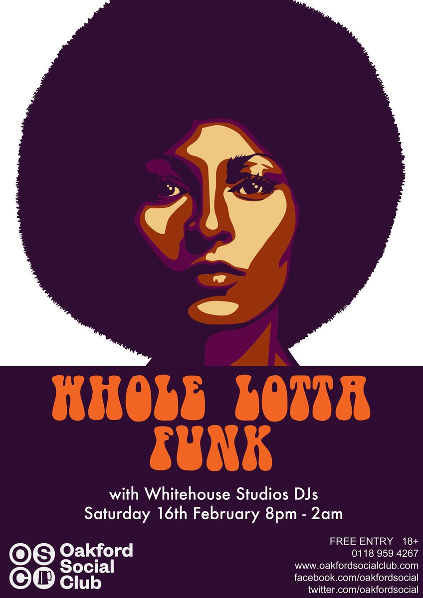 AndrossLuther's tweet photo. Tomorrow night 8PM - 2AM @OAKFORDsocial Reading - WHOLE LOTTA FUNK All #vinyl session #funk #soul #originalbreaks #dj #rdguk #rdg Admission £Free all night https://t.co/Tk39njP47a