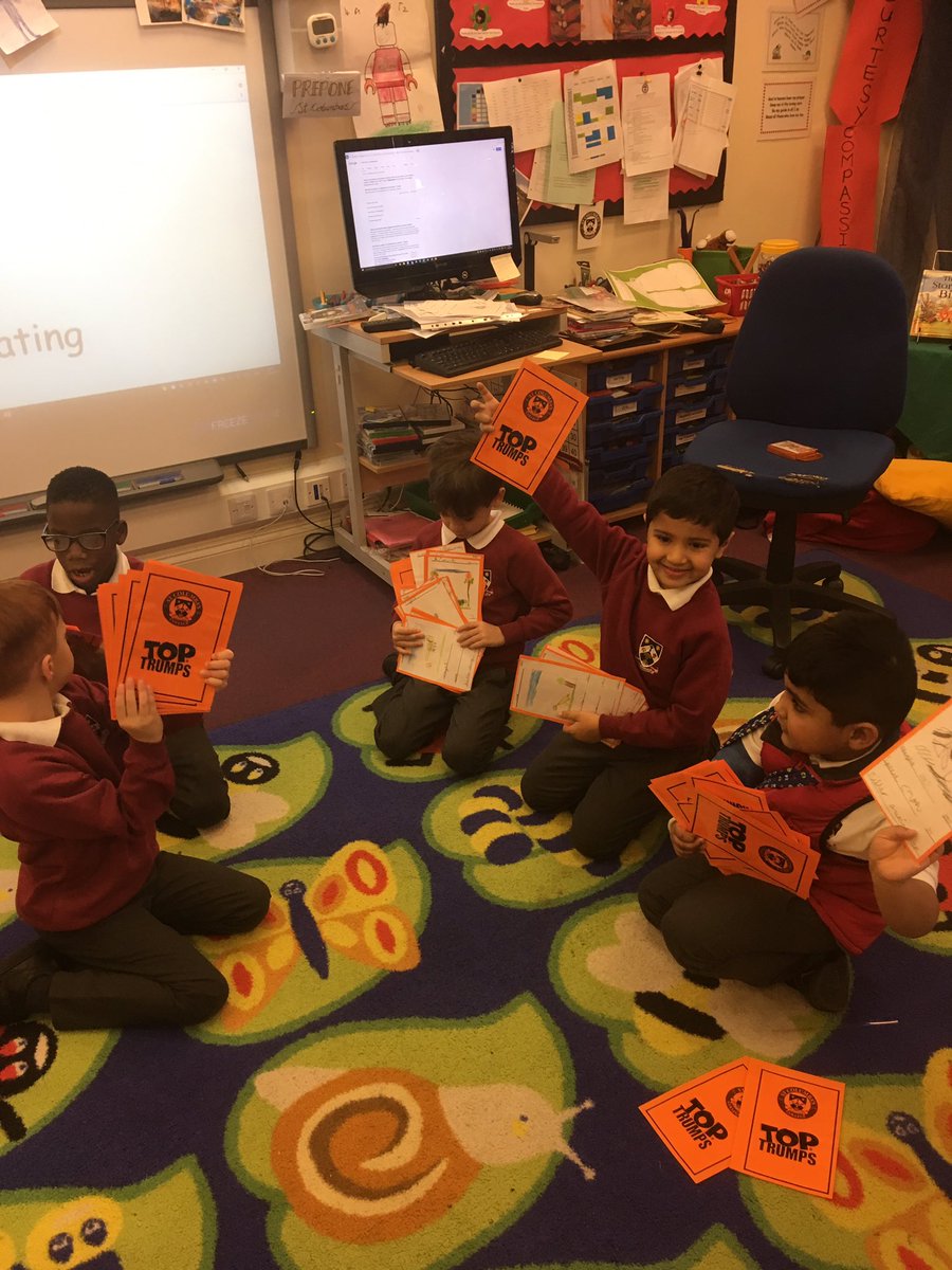 StColumbasLPrep's tweet photo. #PrepOne2018 playing with their home made Top Trump #animal cards @toptrumps what do you think? https://t.co/n7mfrAKb7Y