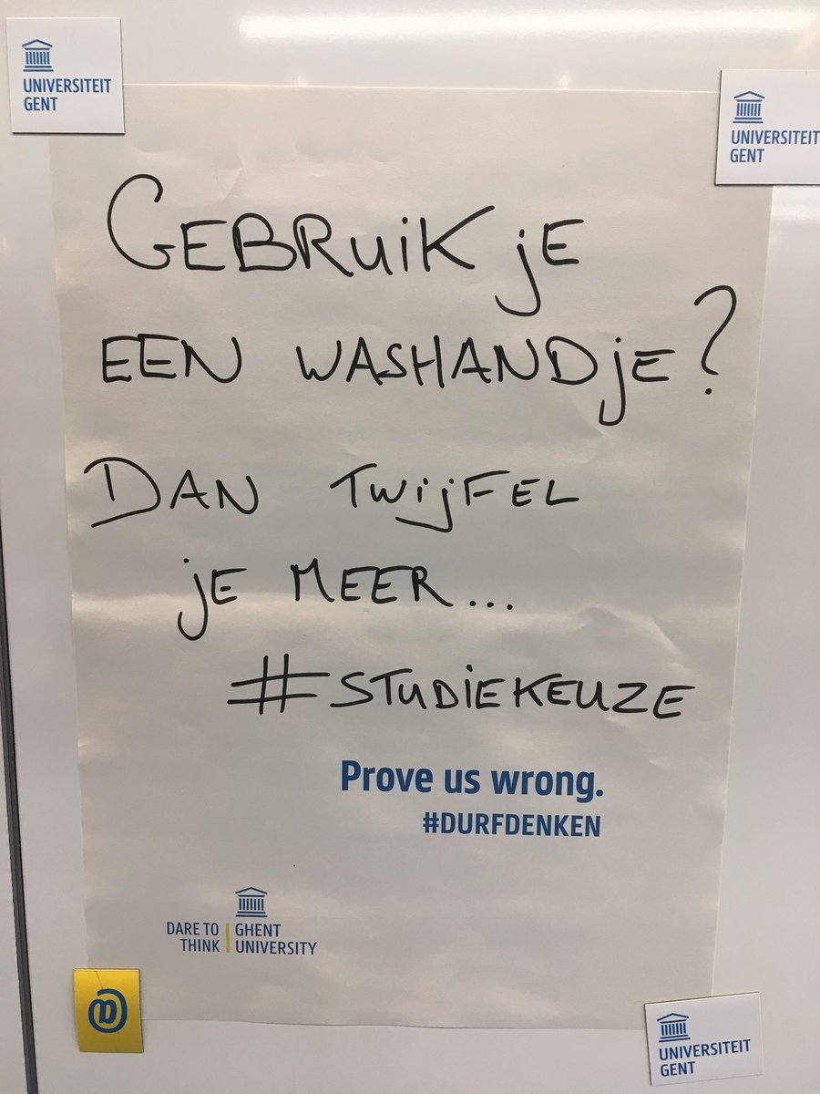 LotFonteyne's tweet photo. #ugent #studiekeuze #sidin #durfdenken https://t.co/NTgOhWygzn