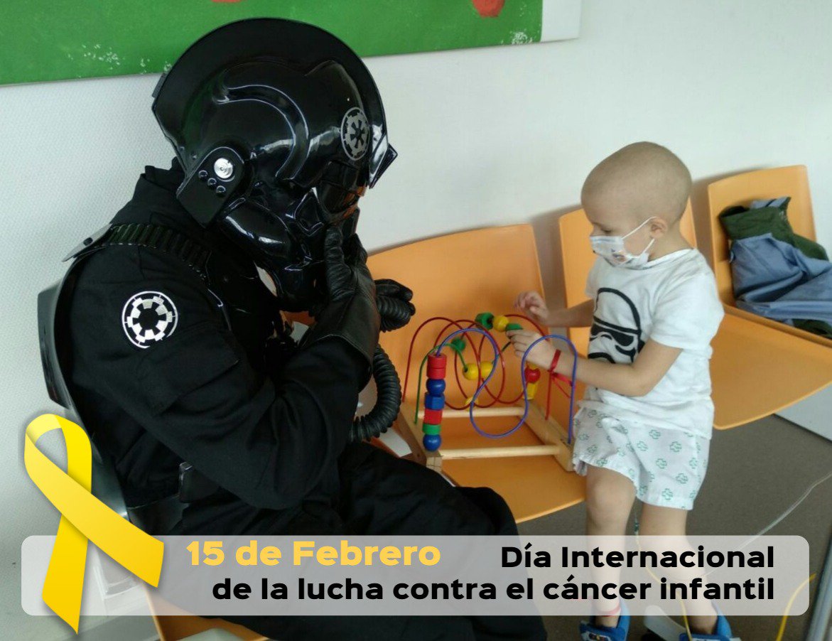 legion501's tweet photo. Como cada 15 de Febrero, celebramos el día internacional de la lucha contra el cáncer infantil, un día dedicado a la concienciación y al apoyo a todos esos pequeños con la fuerza y la valentía del mejor de los guerreros. https://t.co/7MTg05oXjh