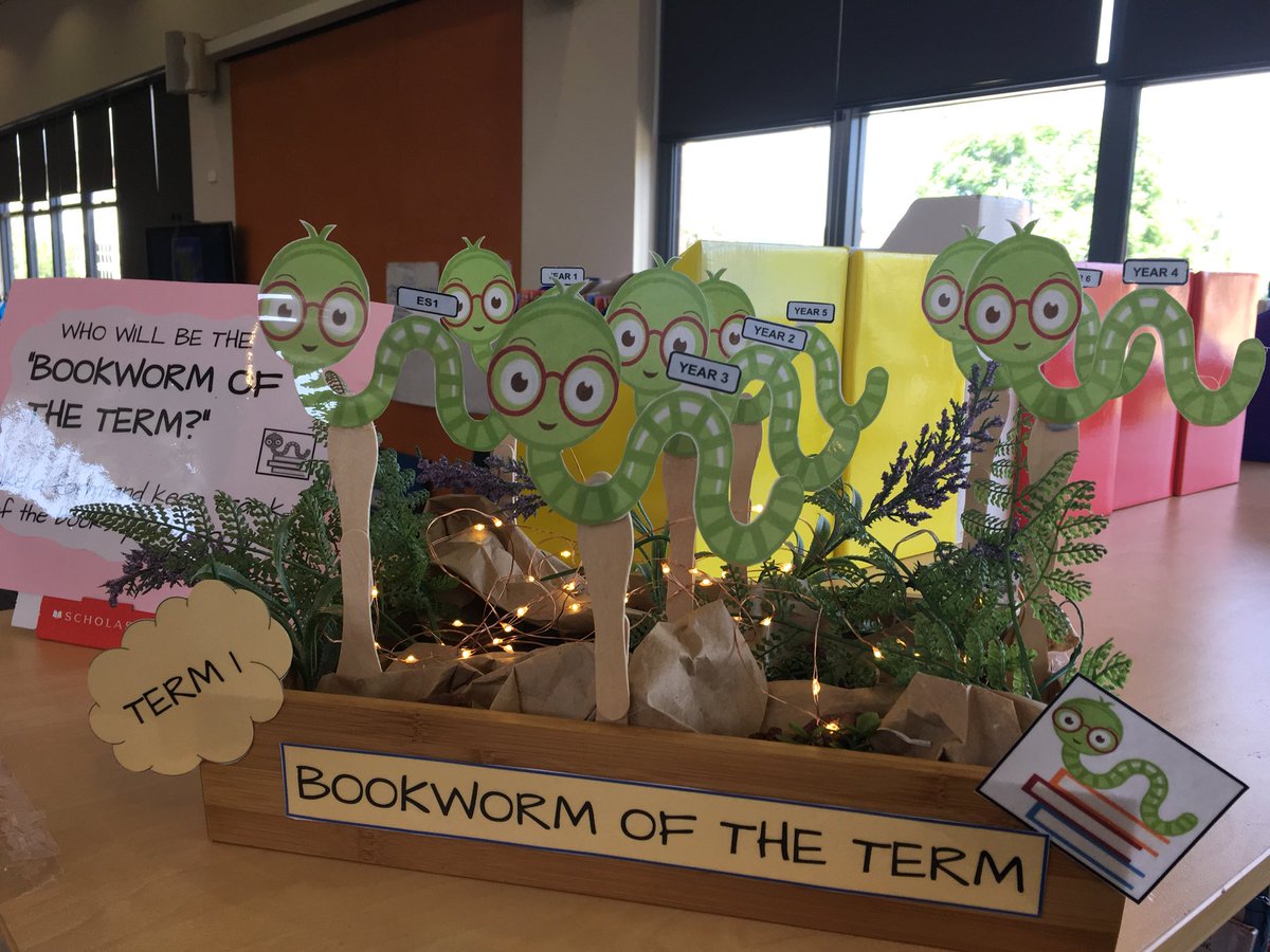 What a great idea Miss Rita! Remember to come and borrow from the library so we can discover who will be the “bookworm of the term” Will it be you?