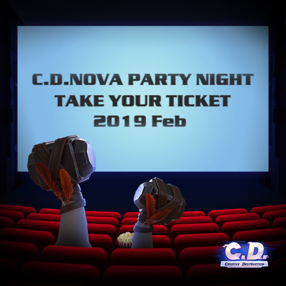 CDMobile_JP's tweet photo. やあ皆！C.D.Novaパーティーナイトが今週の土曜日に開催されるよ！皆も好きなC.D.Novaさんにチケットをもらって参加しよう！
詳細はこちら: https://t.co/yFWb1mlczj 
#創造的破壊 #cdnova #DJハマー https://t.co/KGkvZodkmF