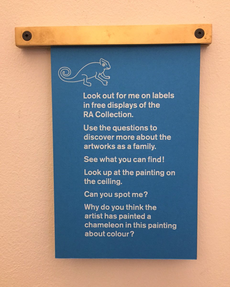 We love the look of this new <a href="/royalacademy/">Royal Academy</a> family trail 🦎 Look out for blue family labels throughout the free displays.

It was a visit to the RA that started Kids in Museums - great to see how far we've come! #FridayFeeling 📸 <a href="/CarolineHMarcus/">Caroline Marcus Associates</a>
