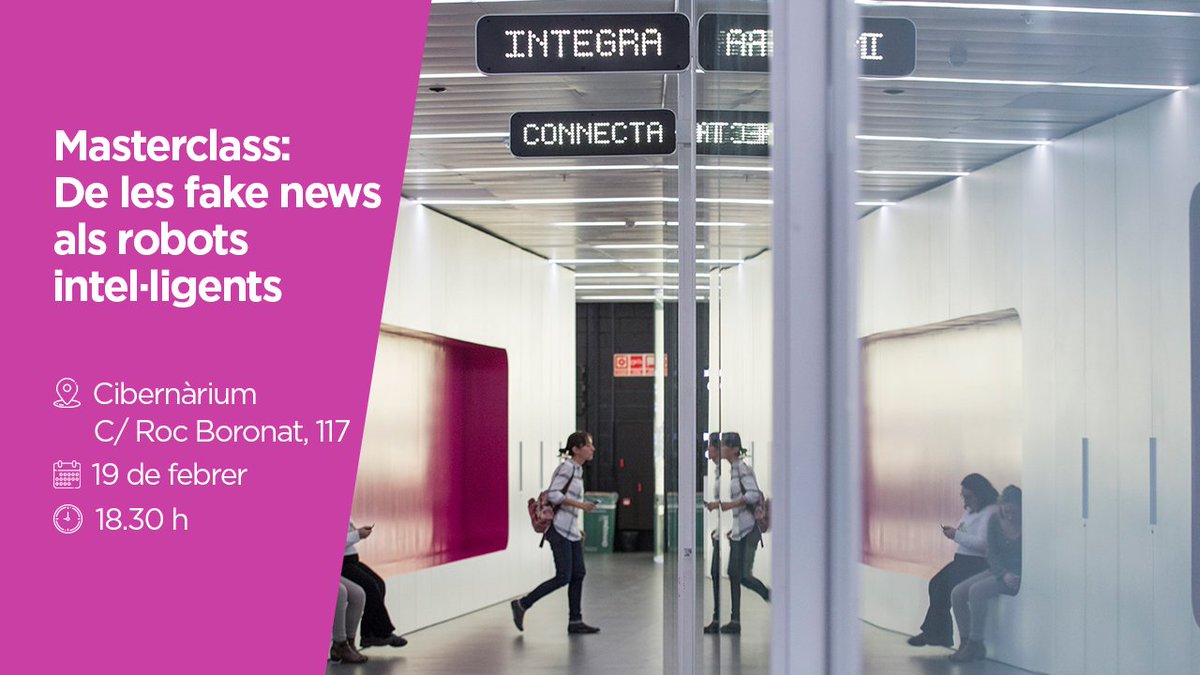 bcn_empreses's tweet image. 🤖 D’on surten les #FakeNews? Qui les crea? Acabaran els robots substituint a les persones? A la pròxima #MasterclassCibernàrium gaudirem d’una reflexió crítica i oberta sobre el moment tecnològic actual.
#MWC19 #BoostingMobile
👉 ow.ly/8tAL50lsHRd
