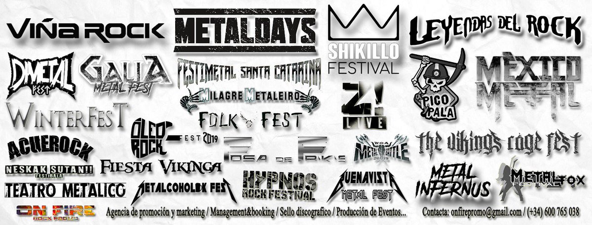 Estos son los festivales que ya han confiado, este 2019, en las bandas On Fire. GRACIAS