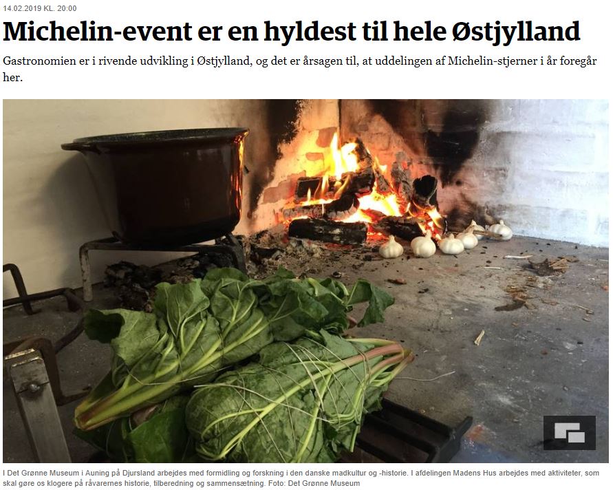 Uddelingen af Michelin-stjerner i Aarhus mandag manifesterer Østjyllands position som DK's epicenter for fødevareinnovation. Når topkokke og fødevareproducenter udvikler unikke smagsoplevelser, betyder det også nye kvalitetsprodukter på butikshylderne  jp.dk/d?id=11191724