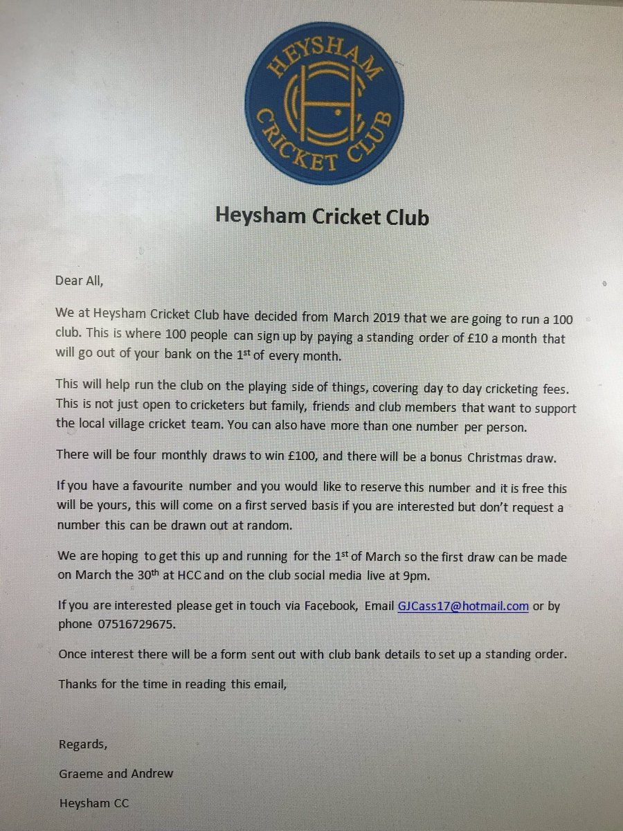 Heysham Cricket Club tweet media