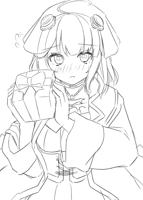 こういうバレンタインイラストを描きたかった(過去形) 