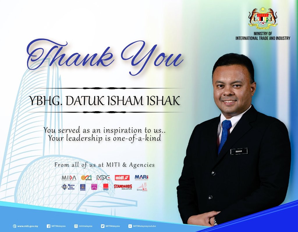 MITIMalaysia's tweet photo. Terima kasih atas kepimpinan yang dinamik dalam memacu warga MITI & kementerian maju ke hadapan.
Selamat maju jaya di masa akan datang. #25tahunmiti #mitimatters #jasamudikenang @MyMOTAC @DarellLeiking @imokman
@OfficialMIDA @matrade @MPC_HQ @MARiiMalaysia @MIDFGroup @CommsMsi https://t.co/KfpPrXzLaO