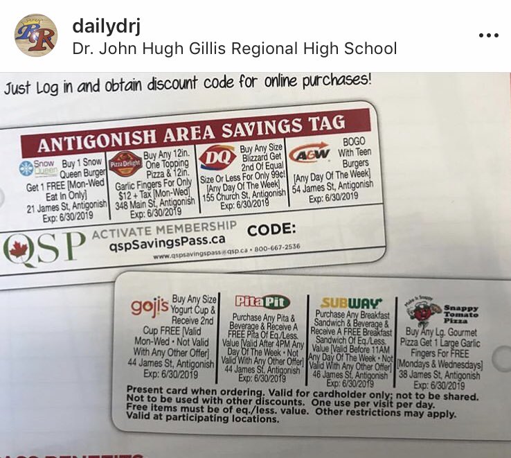 DrJHGRegional's tweet photo. Our Student Council Fundraising Committee are coordinating sales of the Antigonish Area Savings Tag &amp; students &amp; staff can also purchase them @ Lunch. Additionally the Social Awareness Committee is running a Hat Day Fundraiser for L’Arche today. 🧢🎩🧢👑🧢🎓🧢Busy day @ DrJ! https://t.co/ZKjcckGEBT