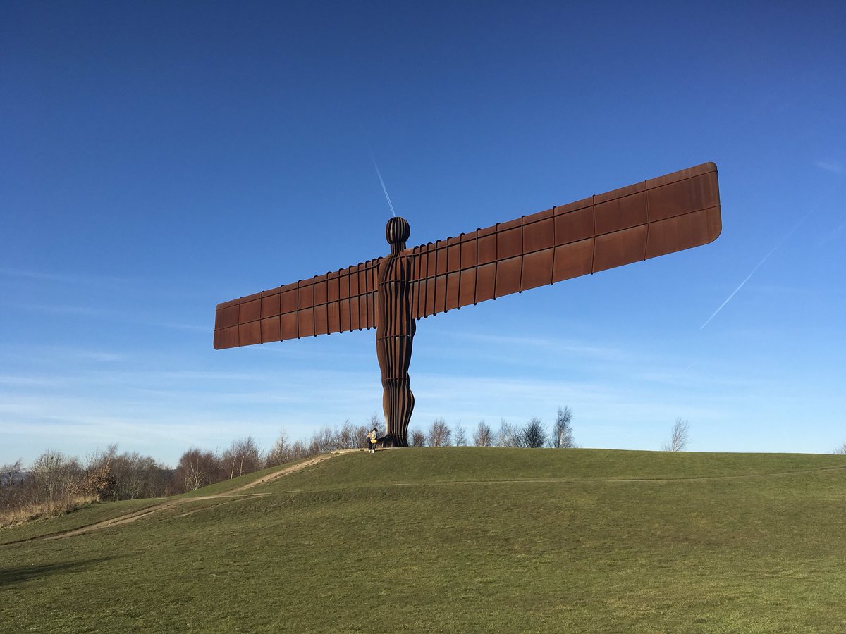 The Angel of the North is 21 and what a beautiful day to be celebrating #Angel21 #Greatgateshead