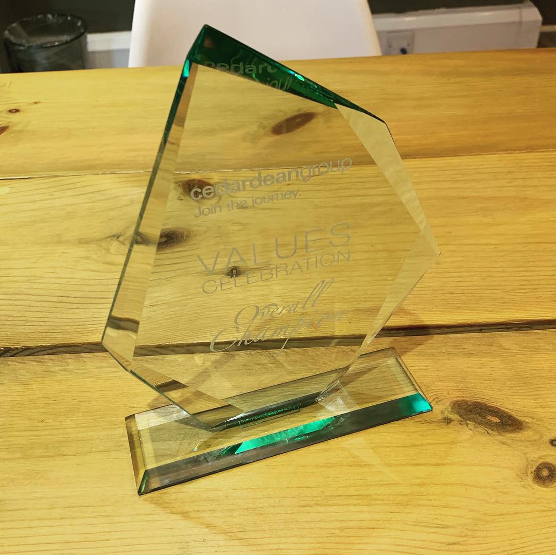 CDGLeisure's tweet photo. A huge congratulations to our #ValuesCelebration Overall #Champion @CDG_Emma who has been voted by the company as the highest performer on our 5 Core Values:
#Integrity 
#Professional 
#Innovation 
#Results Focused
#Charitable 
#CDGLeisure #CedarDeanGroup #Jointhejourney https://t.co/vk3NQv6IDh
