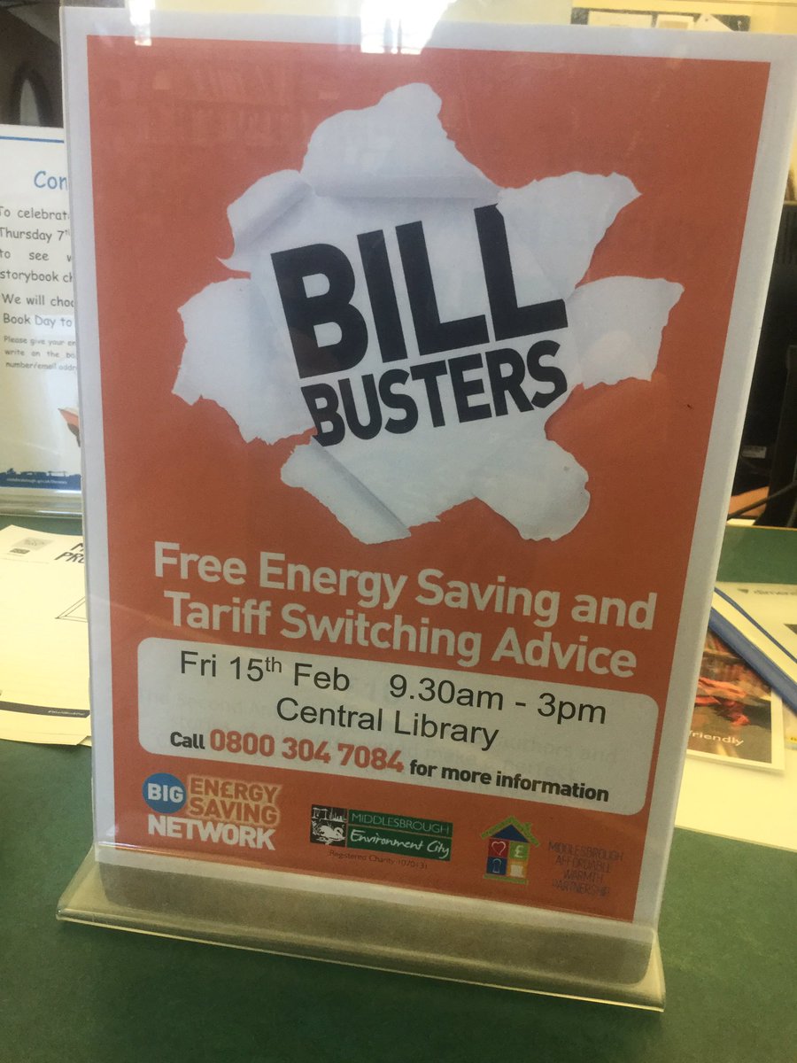 It’s #FuelPovertyAwarenessDay and our trained advisors are in Middlesbrough Central Library! Come along to see if we can save you money and keep you warm at home #WarmSafeHomes <a href="/MbroCouncil/">MiddlesbroughCouncil</a> @lovembro