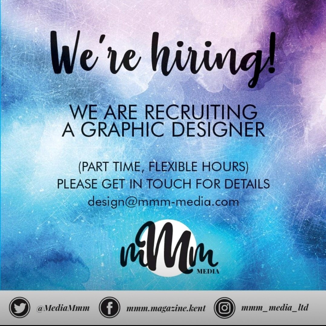 We're recruiting a Graphic Designer with part time, flexible hours.... get in touch for more details #graphicdesigner #design #creative #magazine #mmm #production #publishing #career #newjob #opportunity #newchallenge #Kent #luxury #lifestyle #arts #flair #team
