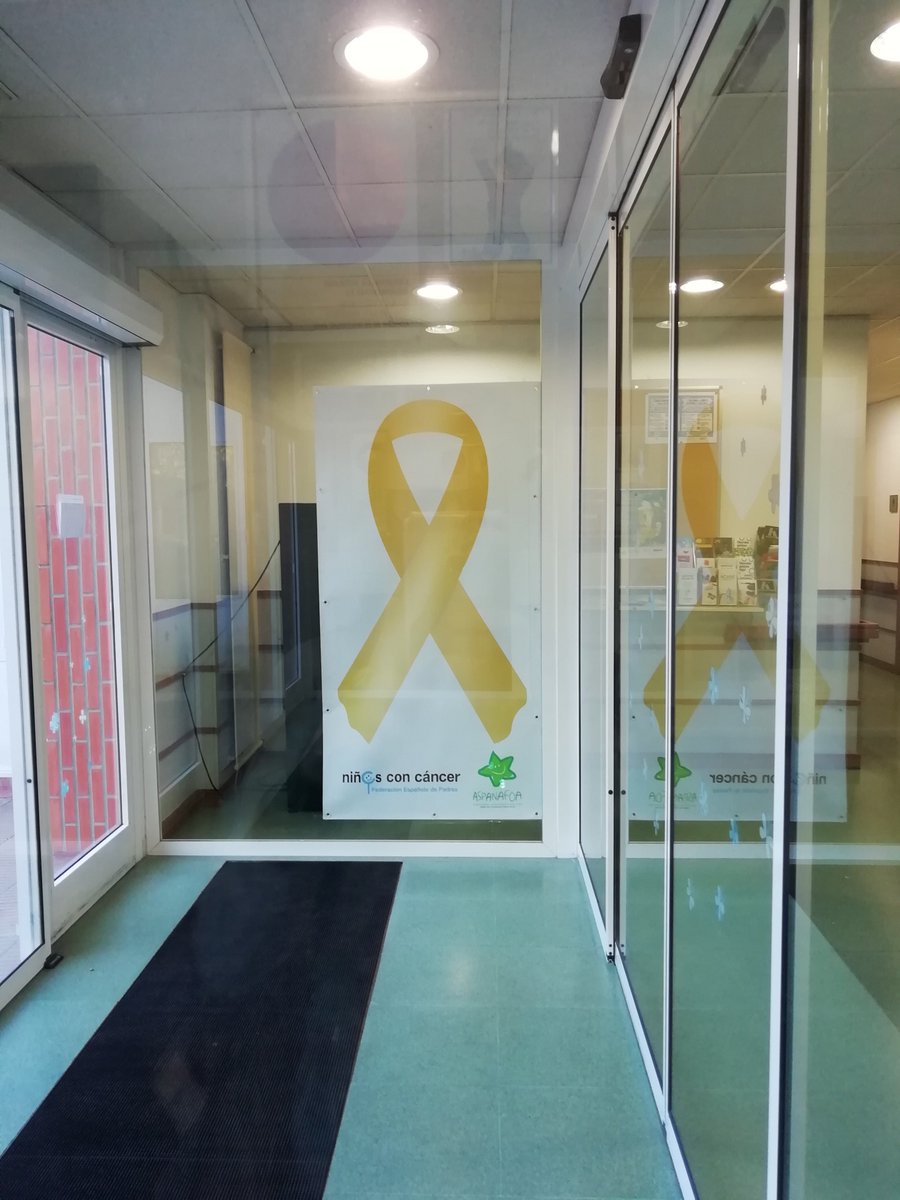 Nuestro lazo dorado estará hoy expuesto en varios sitios de Vitoria-Gasteiz  👏👏👏
 📌 En Diputación Foral de Álava
 📌 En la Balconada de San Miguel
 📌 En la Federación Vicente Abreu
 Tod@s con el cáncer infantil.