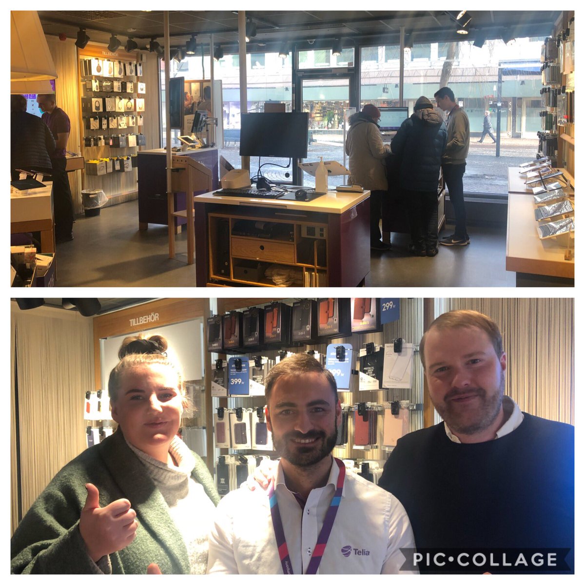 tinnacmark's tweet photo. Att coacha alla i teamet är avgörande för nöjda kunder och bra resultat i @TeliaSverige butik i #Vällingby. Yacoub Yono med team ni gör det så bra - med hjälp av #TeliaDialogen.  Snyggt! @CathrineJonsson @magnuslindwall https://t.co/wOOrcEsRr4