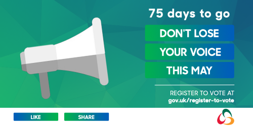 Come 2nd May, make sure your voice is heard. #LE19 

💻 Register to vote online today: gov.uk/register-to-vo…