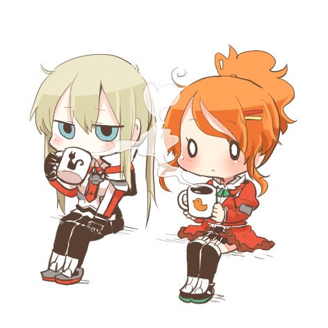 Casual coffee sip.
The best part of the German's day--