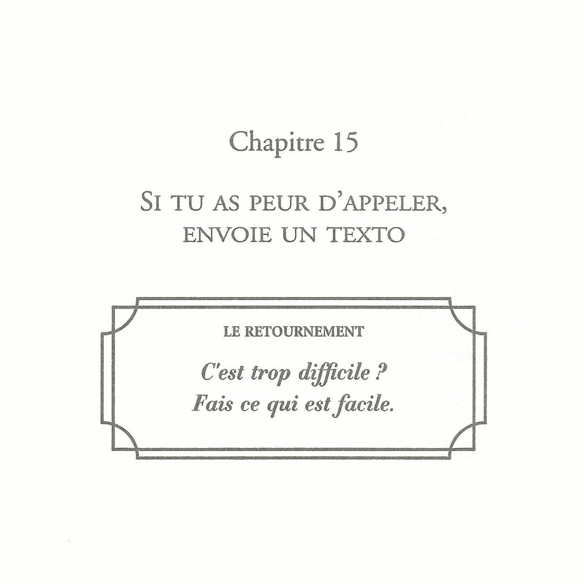 LE RETOURNEMENT #1
Faites simple ! Arrêtez de chercher la perfection qui mène souvent à l'inaction ou à la peur de mal faire. Chapitre 15, je vous en parle.
#triompherdesemmerdes #traitedemoralepourtriompherdesemmerdes
➡️ bit.ly/TriompherDesEm…