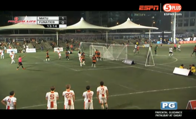 OneSportsPHL's tweet photo. Watch the telecast of the game between Futbol Fanatics and Matu Deportivo NOW on 5 Plus! @7sFL_ph #PL7sFLon5Plus #PL7FL https://t.co/7wXB6AsVuN