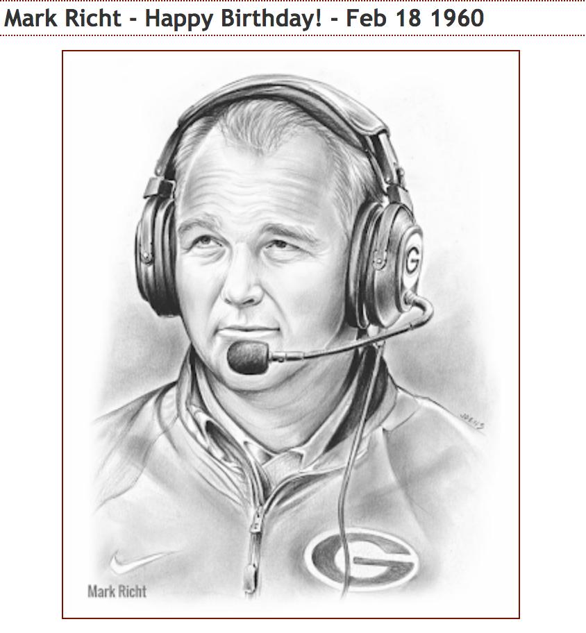 Happy Birthday Mark Richt
 