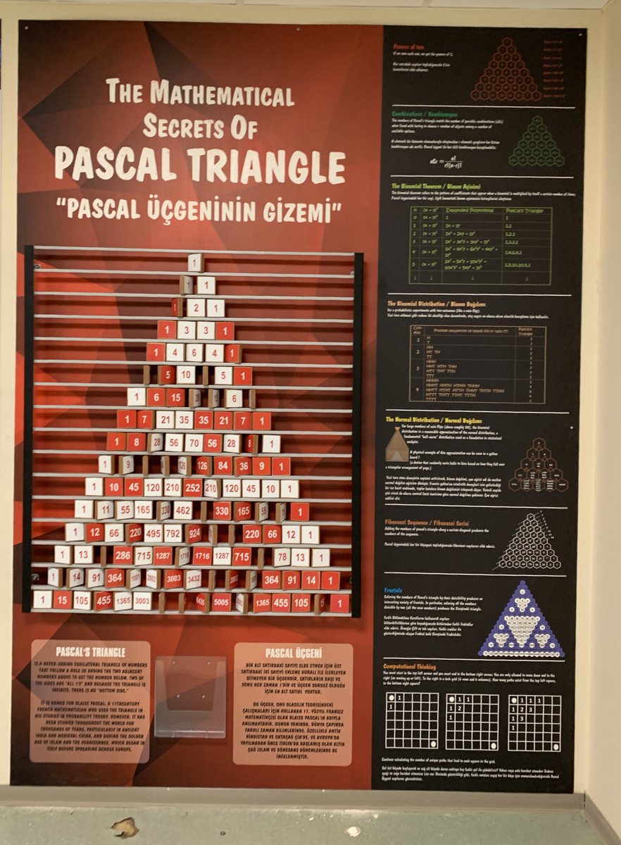 edaydemir's tweet image. Let’s play #PascalTriangle #Math #InteractiveMath #PascalUcgeni geldiii @KocSchool #KocMathTeam