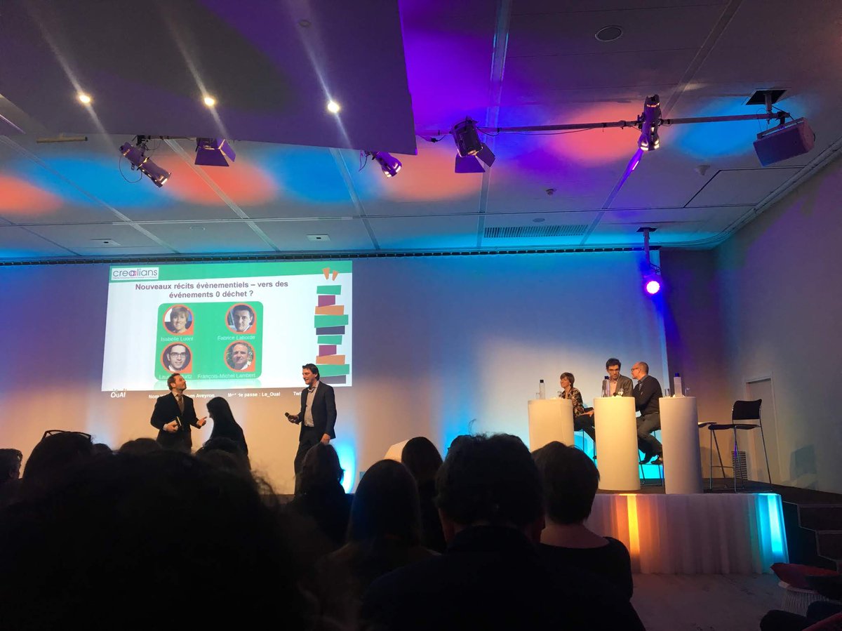 En direct du <a href="/le_ouai/">Le OUAÏ</a>, pour réfléchir à l'organisation d'événements #ZeroDéchet ! Retour d'expérience de <a href="/iluoni/">Isabelle Luoni 🌿</a> de <a href="/HOPSCOTCHgroupe/">HOPSCOTCH Groupe</a> : opération 0 #gaspillage alimentaire et revalorisation de la scénographie sur l’usine extraordinaire  <a href="/usineextra/">L'Usine Extraordinaire</a> #Le_Ouai #eventprofs #RSE