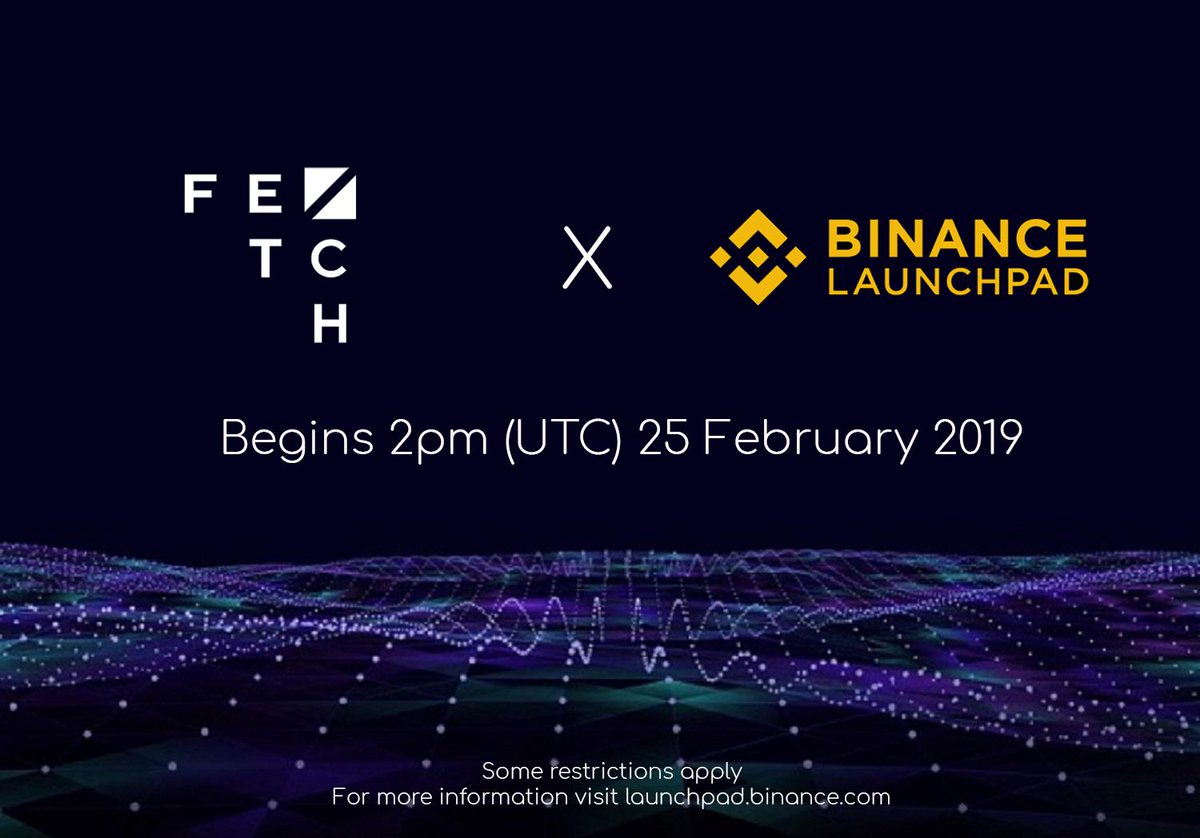 Fetch_ai's tweet photo. 📢 It's the news you've all been waiting for... 📢

Full details of @fetch_ai's token sale on #Binance Launchpad on 25 February:
https://t.co/RxwgiwcycI https://t.co/n41vJQqCti