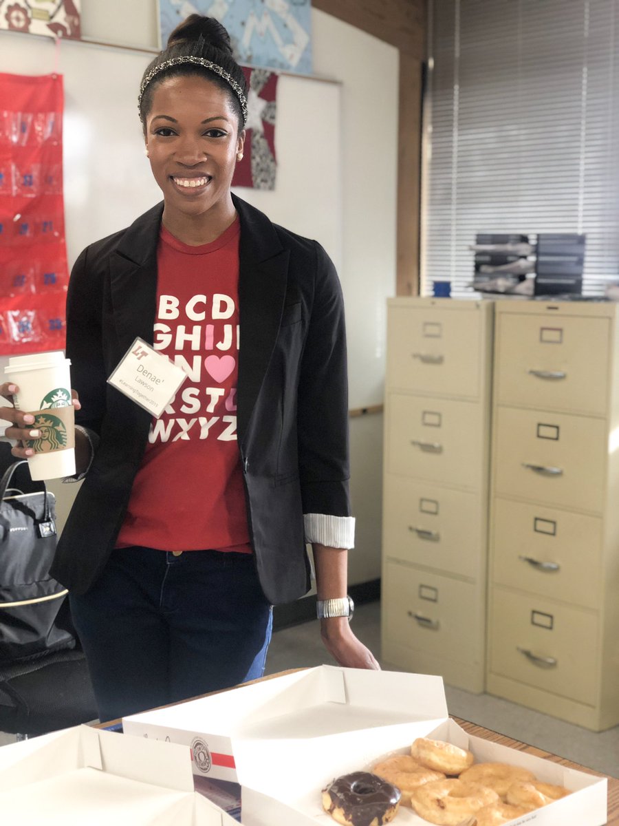 Constantly INSPIRED and amazed by this rockstar teacher that I also get to call my friend 😀! Plus- she brings donuts to her trainings 🙌🏼 #LearningTogether2019 #SHEsailors