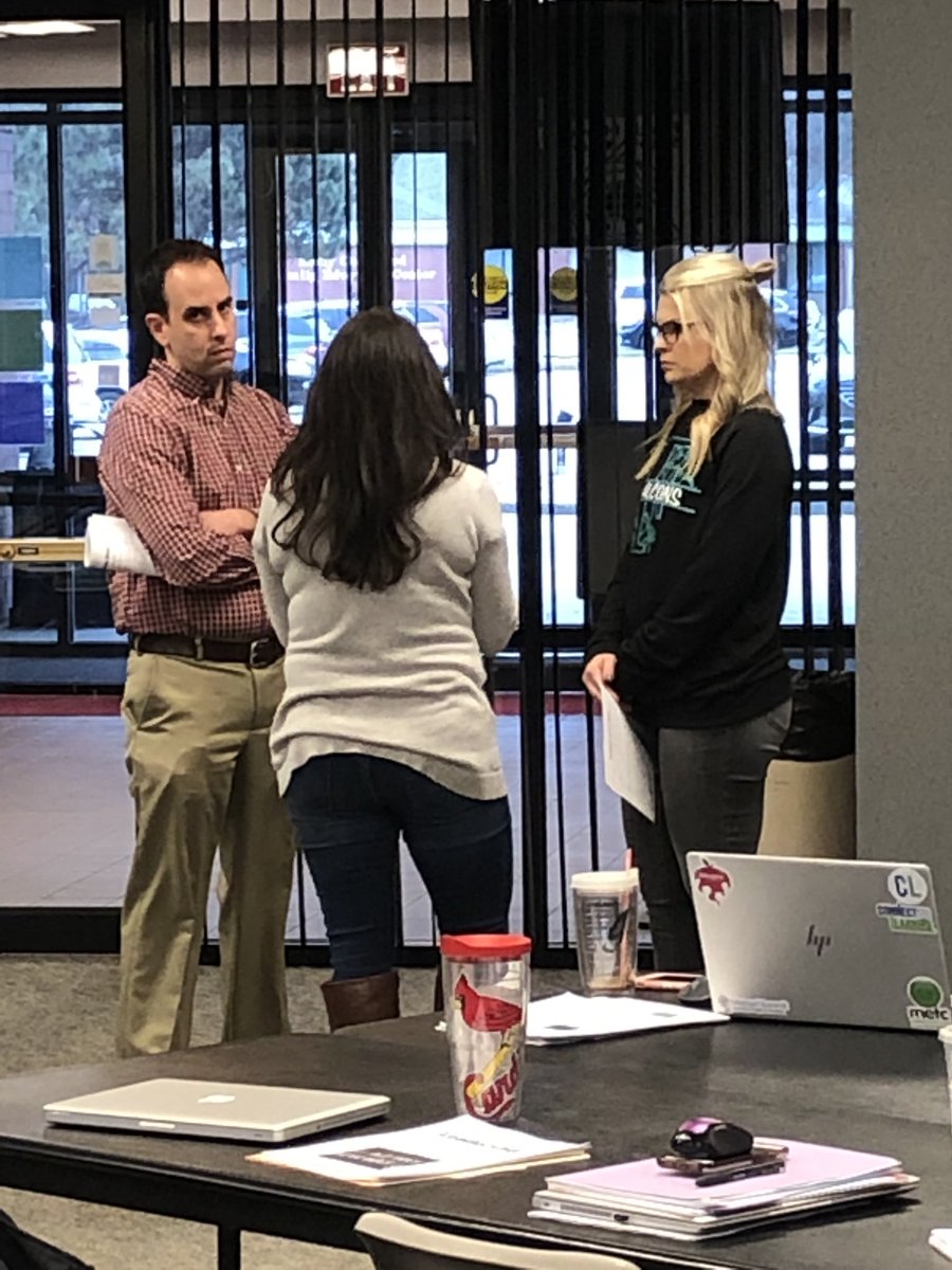 Connieteach's tweet photo. Kicking off the Leadership Strand by checking in with accountability partners to see how action plans were implemented since last PD day. #FHSDLearns #LeadersLearning #PeerAccountability https://t.co/yqqSIksbPY