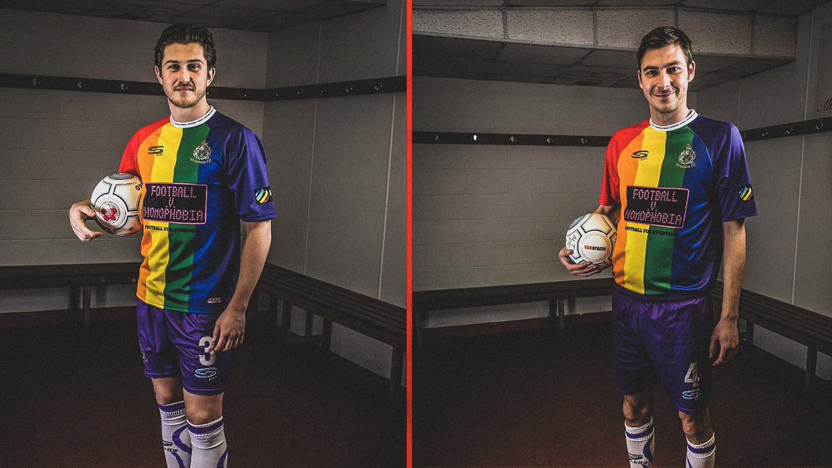 Altrincham FC promotes inclusion, diversity with LGBT flag-based kit