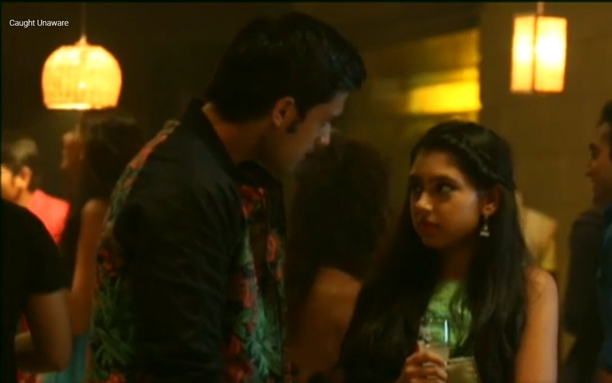 The most Fav quality of Nandu is that she never gives in to peer pressure. Literally everyone was in the party asked her to drink but she refused I think this must have impressed manik too. She who couldn't allow others to dictate at the same time she is sweet person !!