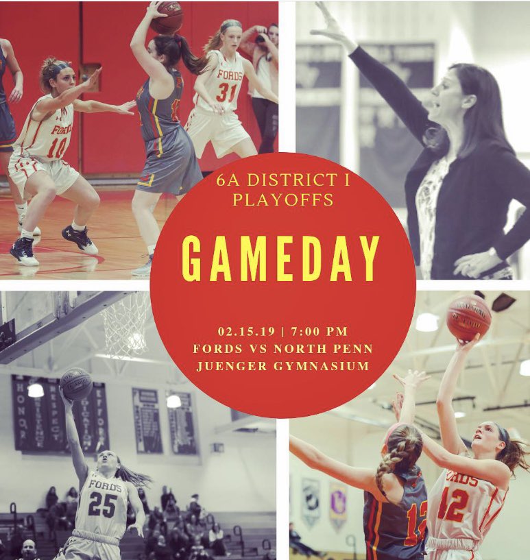Fordsgbball's tweet photo. Get up it’s GAMEDAY! 
 
🆚 North Penn
🕖 7:00 pm
📍Havertown, PA
🏟 Juenger Gymnasium 

#letsgofords https://t.co/S3kVEFbEct