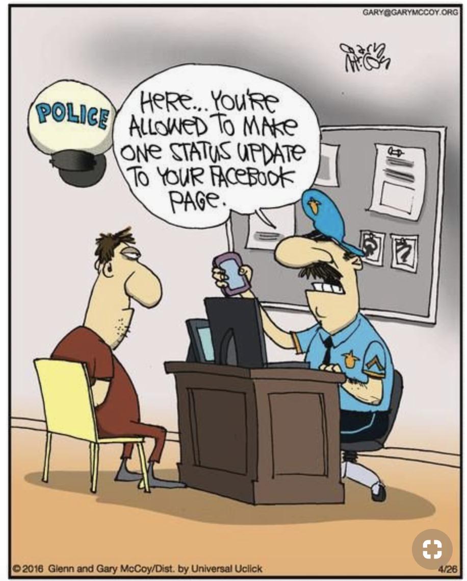 #FunnyFriday 😂  Even though the officer says it's ok, DON'T DO IT! #DontPostAboutYourCase #FreeConsultations #PersonalInjuryLawyer #StLouisLawyer #STL #FarrisLawFirm