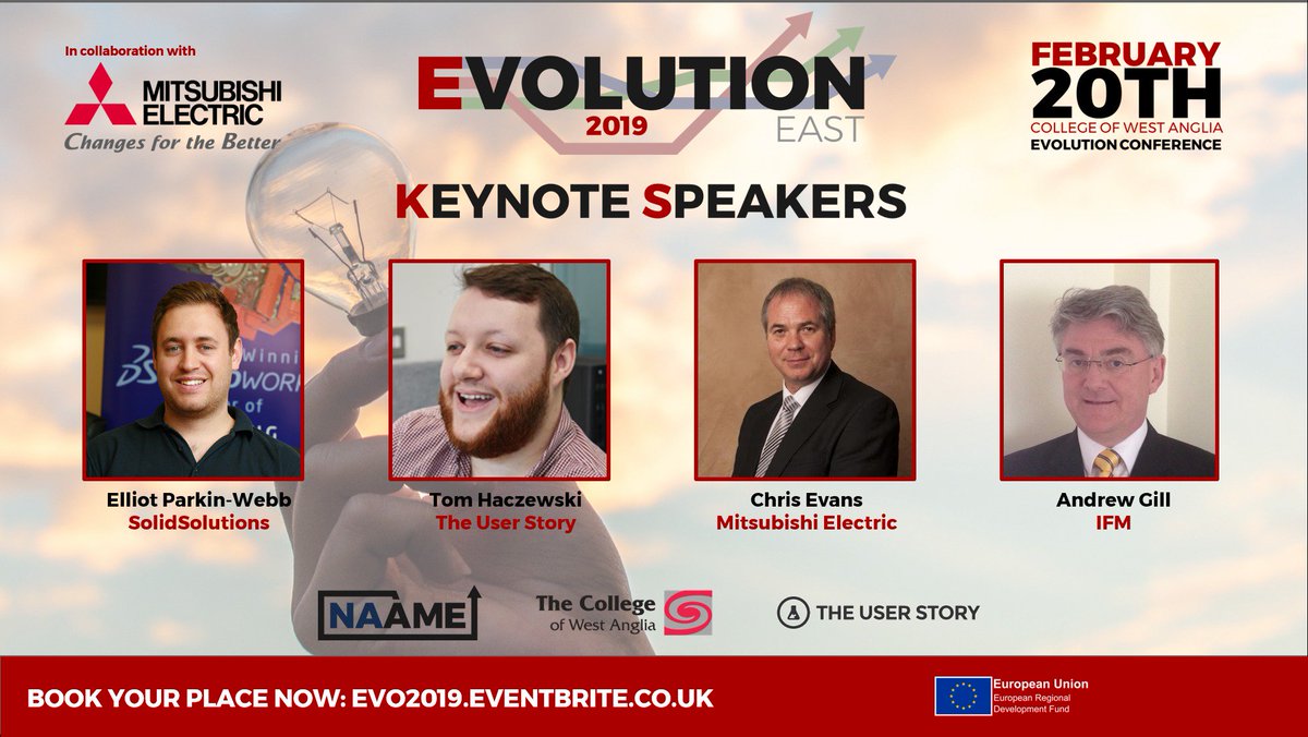 Naame_net's tweet photo. We're only 5 days away from #Evo2019! Meet our innovative keynote speakers for the day, exploring #Innovation in #Engineering!

Limited tickets remain, so get yours to avoid disappointment: https://t.co/BQ3D0339hF https://t.co/NoepAazmCM