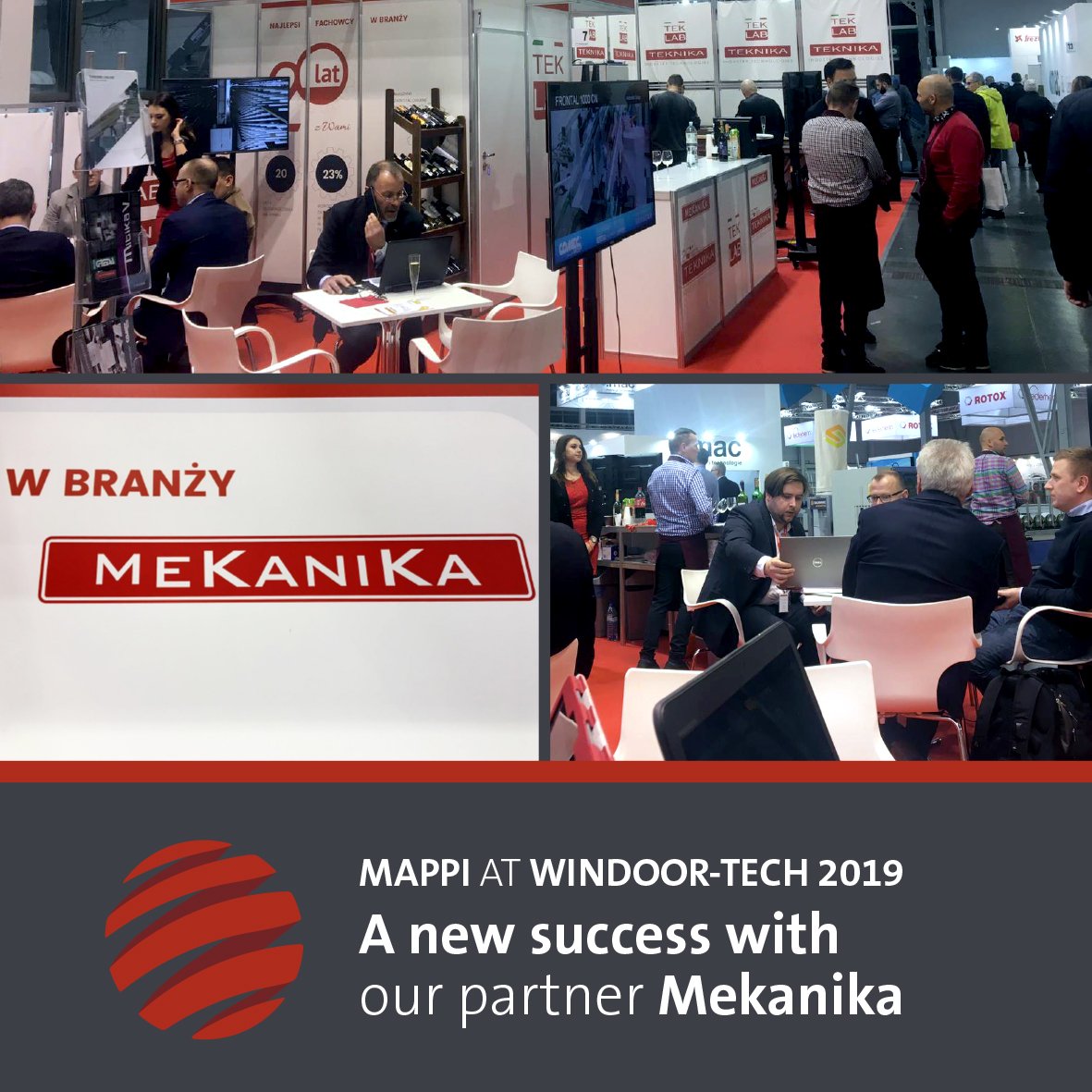 mappisrl's tweet photo. Thank you to all #Mappi friends for this three amazing days at #WinDoorTech 2019.
A new success with our partner Mekanika.
#mappiglass #glass #tempering #mappiATS #mappiFOX #mappiDOT #DOT https://t.co/dQtBD7MXkF