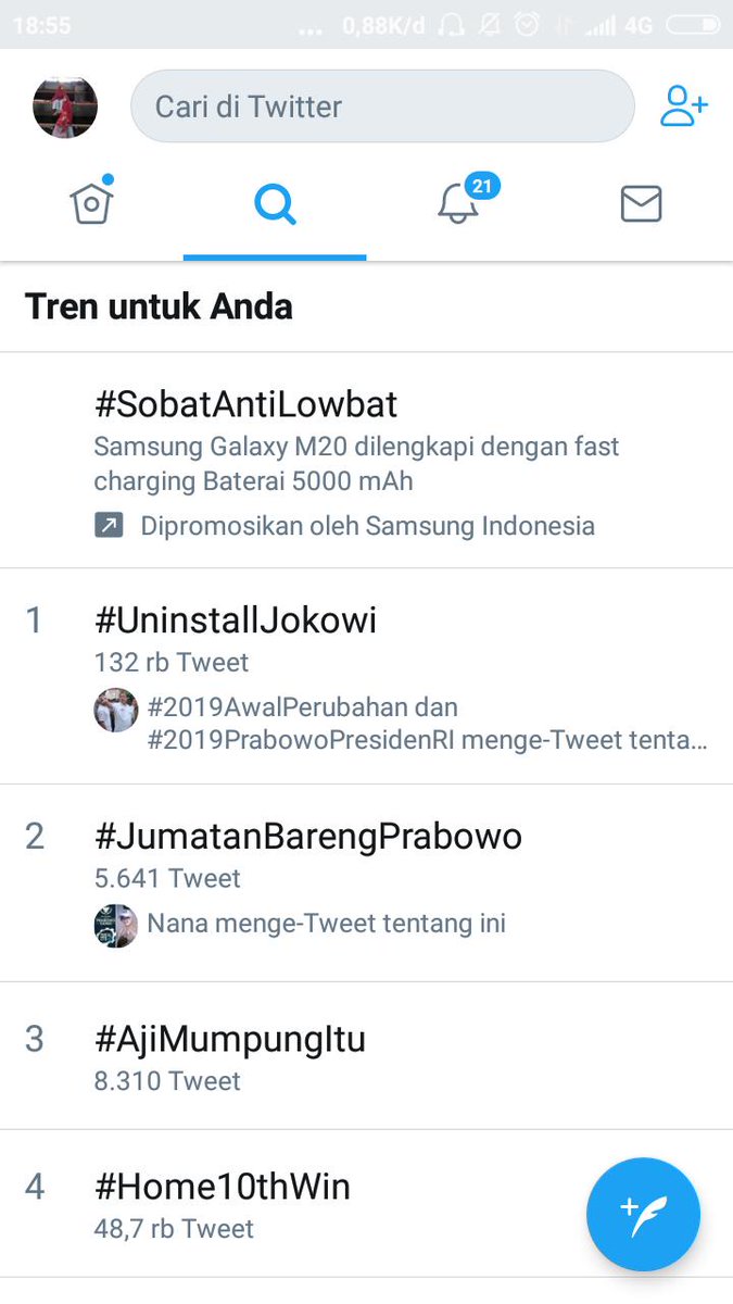Wow.... Trendingnya bikin ternganga alias molongo. 😁😁😁
#UninstallJokowi