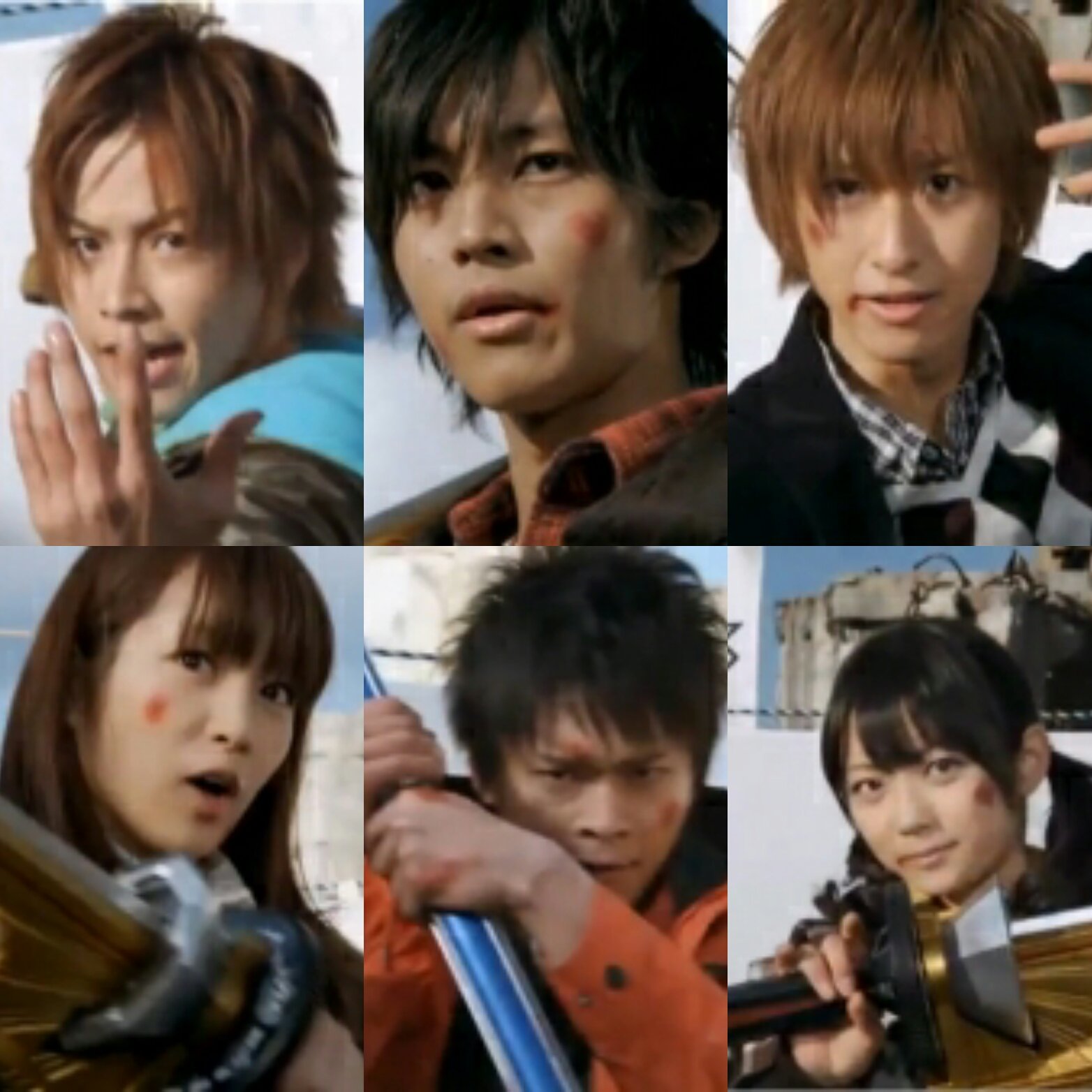 ゼロking シンケンレッド 志葉丈瑠 同じくブルー 池波流ノ介 同じくピンク 白石茉子 同じくグリーン 谷千明 同じくイエロー 花織ことは 同じくゴールド 梅盛源太 天下御免の侍戦隊 シンケンジャー 参る