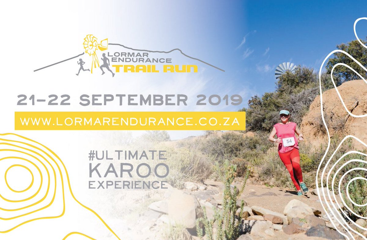 TRAILza's tweet photo. New #competition! Experience the unique #Karoo in September. #Win an entry to @LormarEndurance Trail Run over 2 magic days worth R2,150. Fully catered. 😎 Enter https://t.co/wMEva9A950
#LormarEndurance #UltimateKarooExperience https://t.co/3cnrD8jlA5