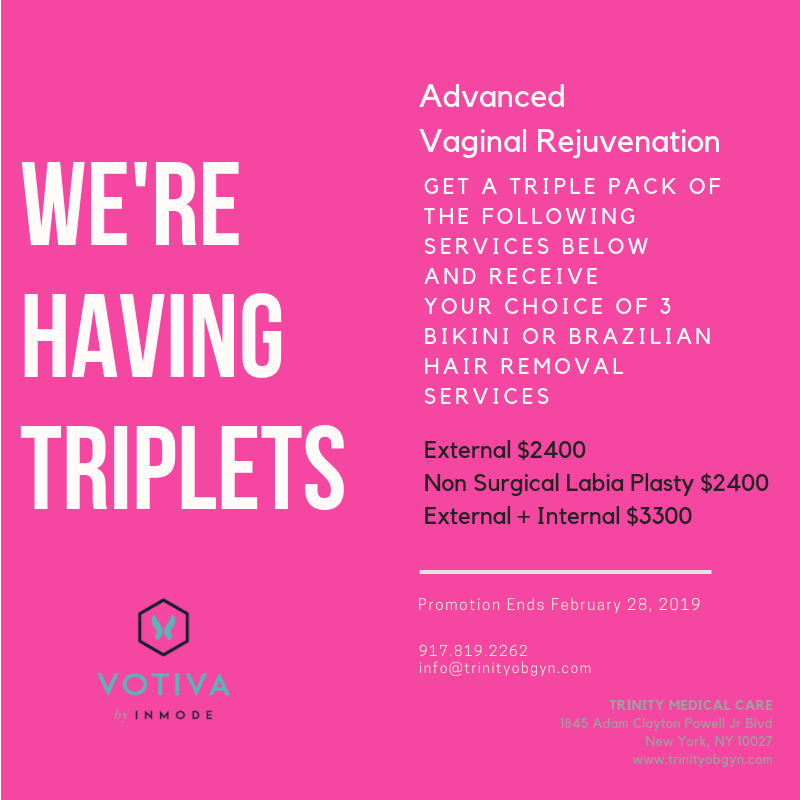 TrinityMedObGyn's tweet photo. #vaginalrejuvenation #votiva #laserhairremoval #brazilian #Vajayjay #vagina #everydayisvday #sexualhealth #health #womenshealth #patientsfirst #doctorlife #gyn #harlemdoc #millennials #generationx #sex #gynlife #selfcare #trinitymedobgyn #choosetrinity #labiaplasty #triplets https://t.co/kLolWACZuJ