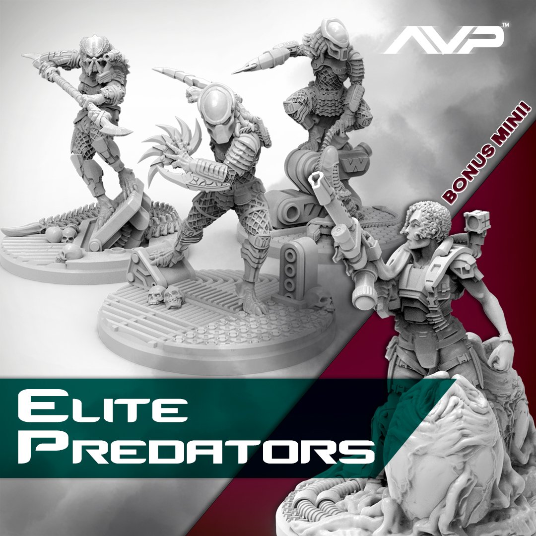 ProdosGames's tweet photo. Elite Predetors are out! Pre-order now to get free miniature! #predator #avp #aliens https://t.co/gwwrMKL0nC https://t.co/gDcFHuVUsg
