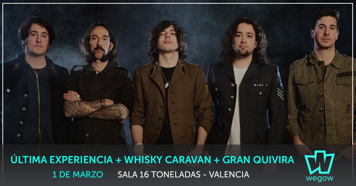 Comienza el mes de marzo con una noche de rock muy especial con ⚡<a href="/UltimaExp/">Última Experiencia</a> ⚡ <a href="/WHISKYCARAVAN/">WHISKY CARAVAN</a> y <a href="/gran_quivira/">Gran Quivira</a> ⚡ Entradas en <a href="/wegowES/">wegowes</a> 🎟🎟 bit.ly/2SRI4em